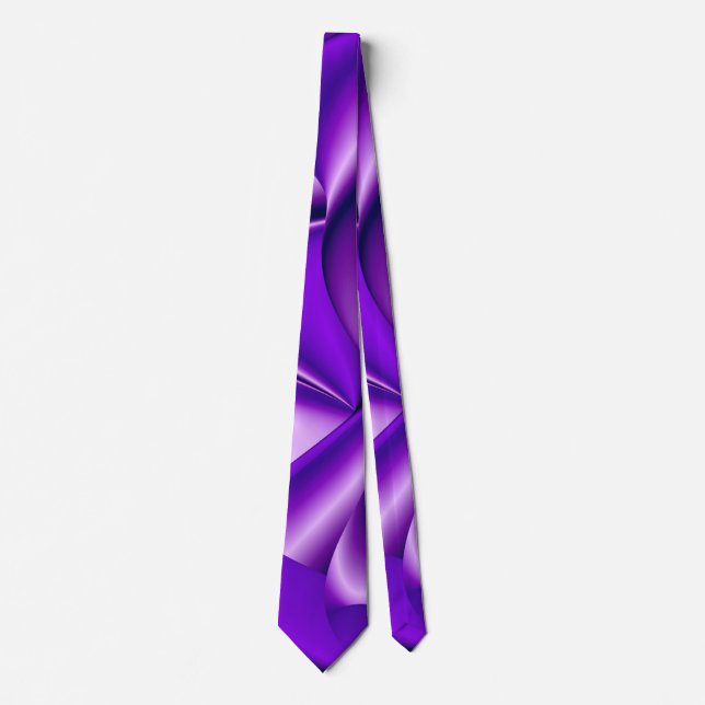 Purple Dream , Abstract Fantasy Rainbow-Art Neck Tie (Front)