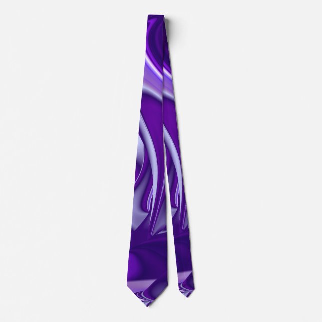 Purple Dream , Abstract Fantasy Rainbow-Art Neck Tie (Front)