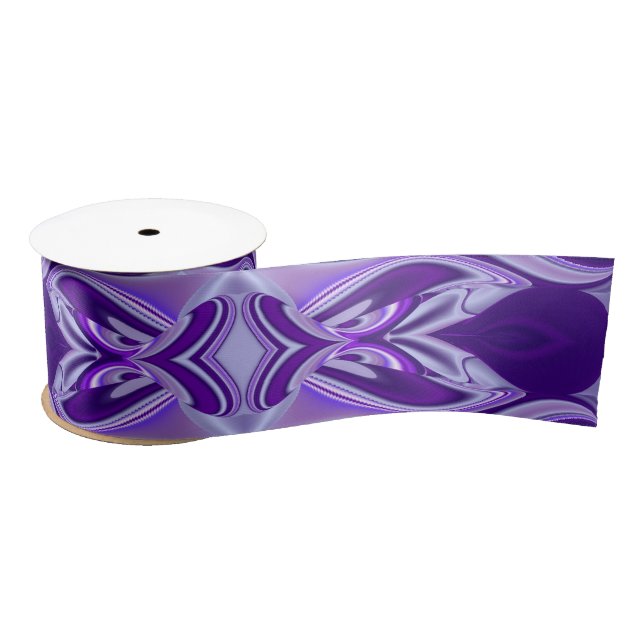 Purple Dream , Abstract Fantasy Rainbow-Art Satin Ribbon (Spool)