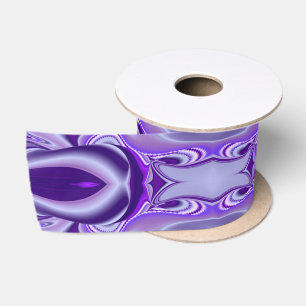 Purple Dream , Abstract Fantasy Rainbow-Art Satin Ribbon