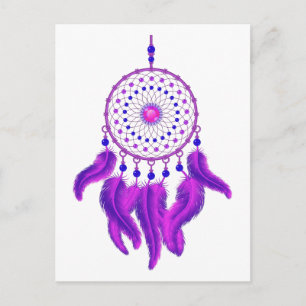 Purple Dream Catcher Postcard
