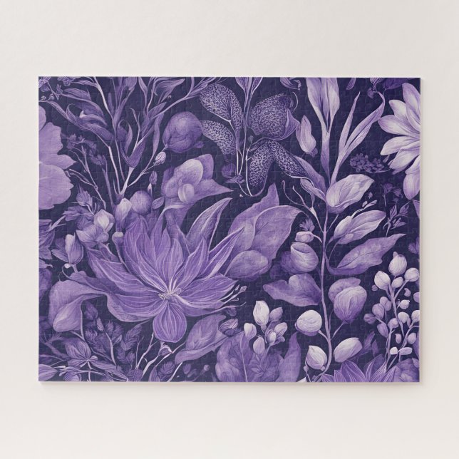 Purple Dream Elegant Botanical Design  Jigsaw Puzzle (Horizontal)