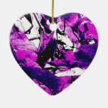 Purple Dream Fantasy Mix Match Ceramic Ornament