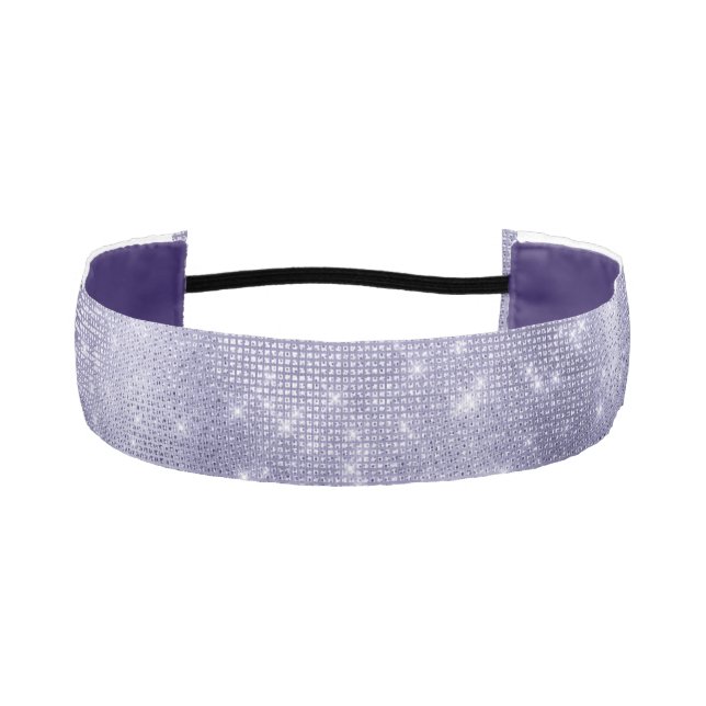 Purple Dream Sparkle Athletic Headband (Front)