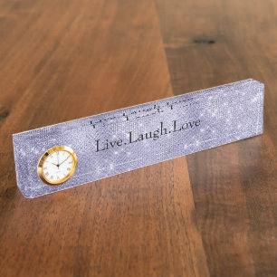Purple Dream Sparkle  Desk Name Plate