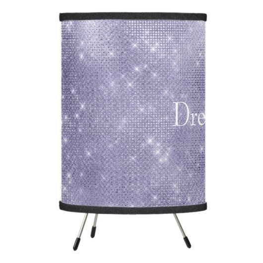 Purple Dream Sparkle Tripod Lamp (Left)