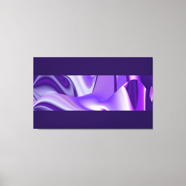 Purple Dreams, Abstract Fantasy Rainbow Art Canvas Print (Front)