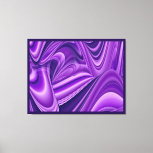 Purple Dreams, Abstract Fantasy Rainbow Art Canvas Print