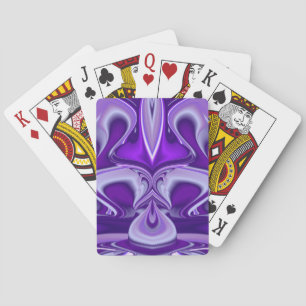 Purple Dreams , Abstract Fantasy Rainbow-Art Poker Cards