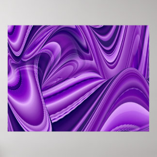 Purple Dreams, Abstract Fantasy Rainbow Art Poster