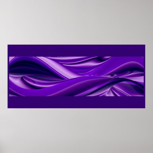 Purple Dreams Abstract Fantasy Rainbow Art Poster