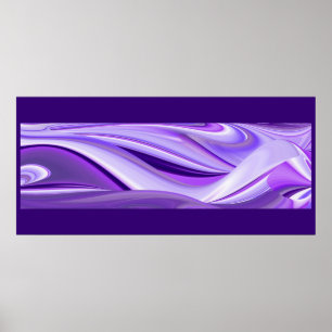 Purple Dreams, Abstract Fantasy Rainbow Art Poster