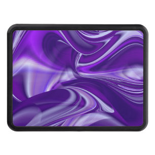 Purple Dreams, Abstract Fantasy Rainbow Art Tow Hitch Cover
