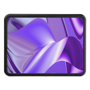 Purple Dreams, Abstract Fantasy Rainbow Art Trailer Hitch Cover