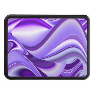 Purple Dreams, Abstract Fantasy Rainbow Art Trailer Hitch Cover