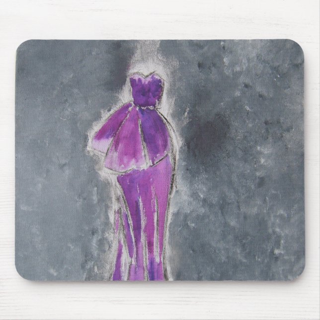 Purple Dress Mousemat Mouse Pad (Front)