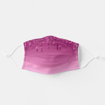 Purple Drip Glitter-look Face Mask Covering
