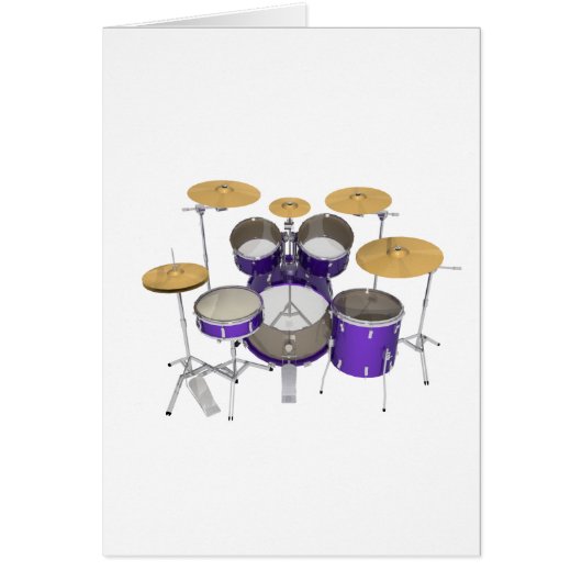 Purple Drum Kit: (Front)