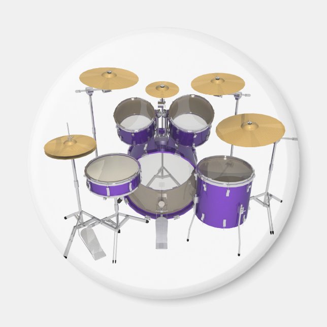 Purple Drum Kit: Magnet (Front)