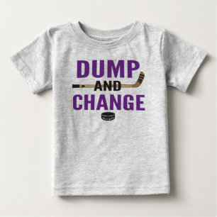 Purple Dump and Change Hockey Baby T-Shirt