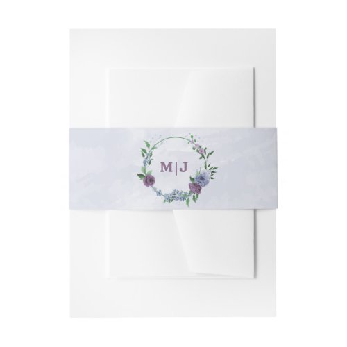 Purple dusty blue floral wedding 