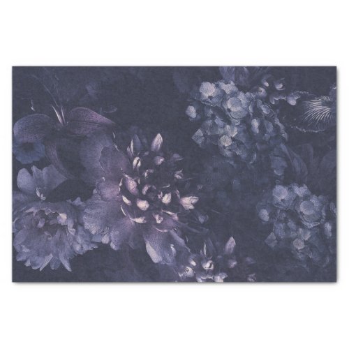 Purple Dutch Floral Tissue Paper