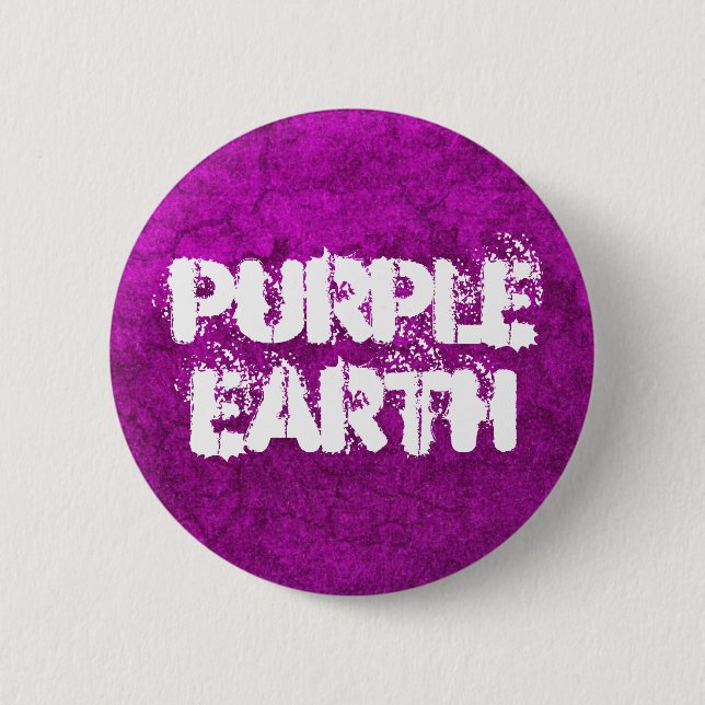 Purple Earth - Template Pinback Button (Front)