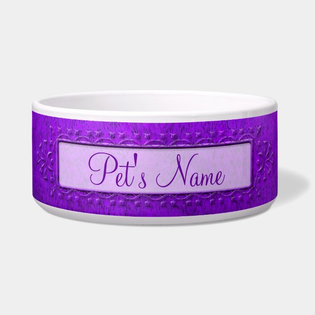 Purple Earthen Fancy Pottery Bowl (Front)