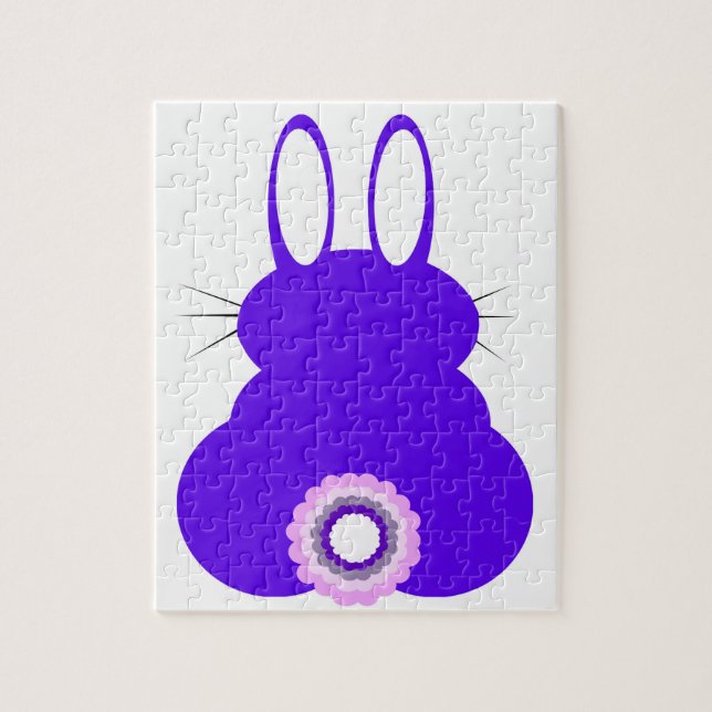 Purple Easter Bunny, 110 Pieces, Jigsaw Puzzle (Vertical)