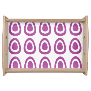 Purple Easter Eggs Pattern      Serving Tray