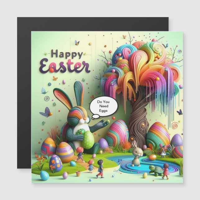 Purple Easter Hippo (Front/Back)