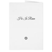 Purple Easter Religious Cross and Quote Card (Back)