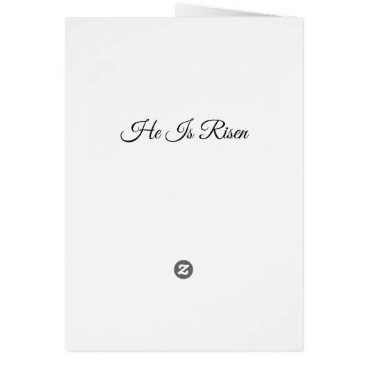 Purple Easter Religious Cross and Quote Card (Back)