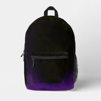 Purple Edge Printed Backpack