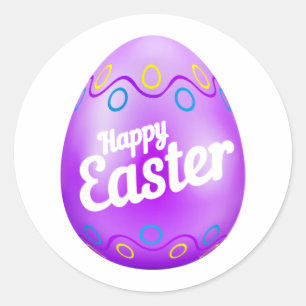 Purple Egg - Easter Sticker