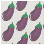 Purple Eggplant Aubergine Veggie Vegetable Veg Fabric