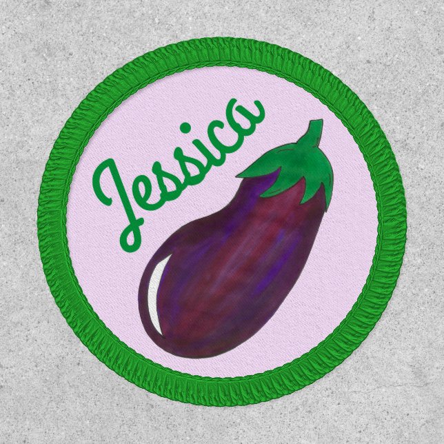 Purple Eggplant Aubergine Veggie Vegetable Veg Patch (Front)