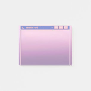 purple eggplant mauve aesthetic illustration cute post-it notes