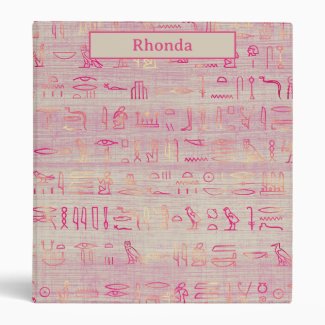 Purple Egyptian Hieroglyphics 