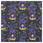 Purple Eight Ball  Fabric