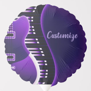Purple Electric Guitar Balloon