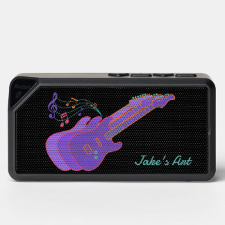 Purple electric guitar Bluetooth Speaker
