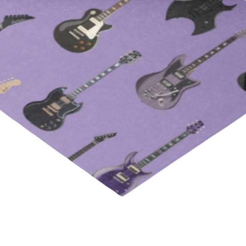  Purple electric guitars  Tissue Paper