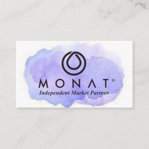 Purple Elegance for MONAT Market Partners Business Card