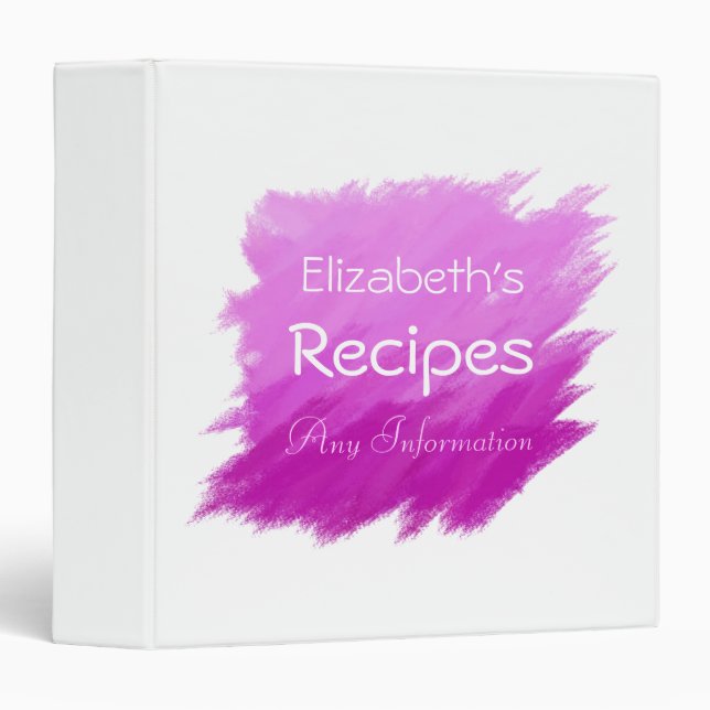 Purple Elegant Modern on White Background Binder (Front/Spine)