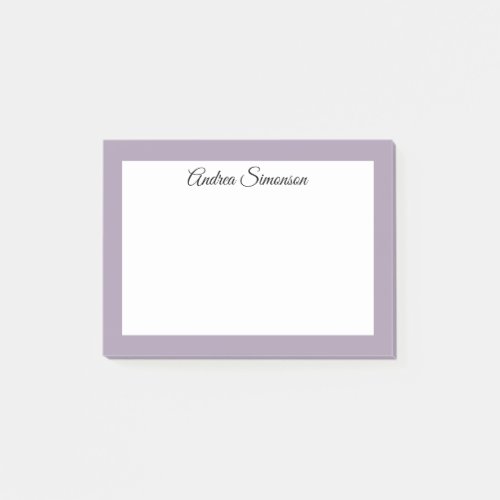 Purple elegant modern trendy custom post_it notes