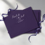 Purple Elegant Script Simple Return Address Envelope