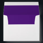 Purple Elegant Self Addressed Wedding Envelope<br><div class="desc">Elegant purple inside modern self-addressed wedding invitation envelope for your special event.  Return address is added on back flap in coordinating purple font.</div>