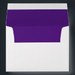 Purple Elegant Self Addressed Wedding Envelope<br><div class="desc">Elegant purple inside modern self-addressed wedding invitation envelope for your special event.  Return address is added on back flap in coordinating purple font.</div>