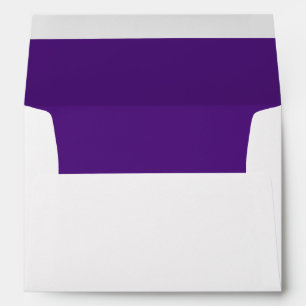 Purple Elegant Self Addressed Wedding Envelope